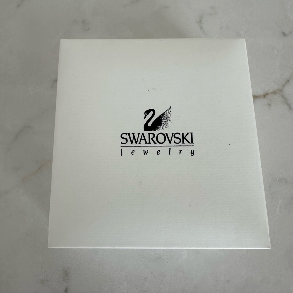 Swarovski Flower with Crystal Center Stud Earrings, Never Worn - Picture 7 of 7